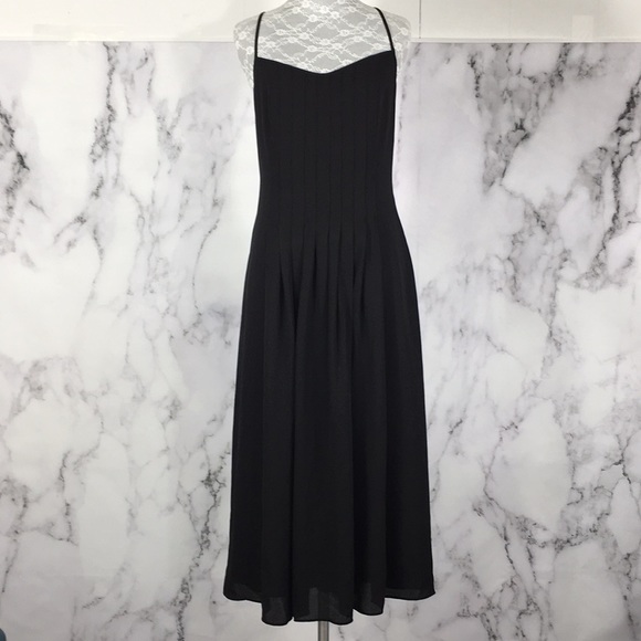 Banana Republic Black Criss Cross Back Midi Dress - Picture 5 of 14